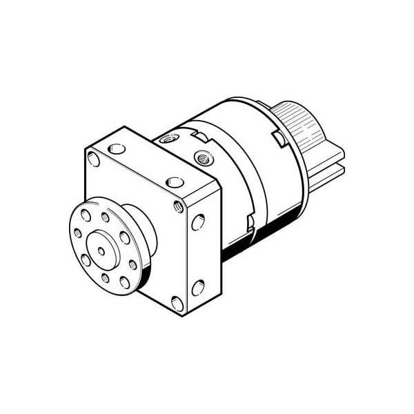 Semi-Rotary Drive DSM-8-180-P-A-FF-FW